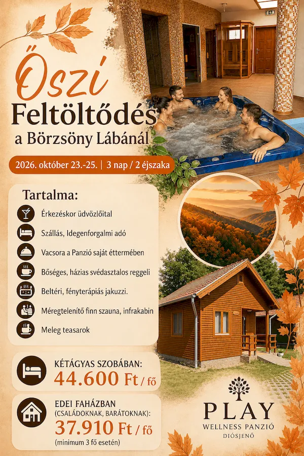 Őszi feltöltődés akciós csomag ajánlat
